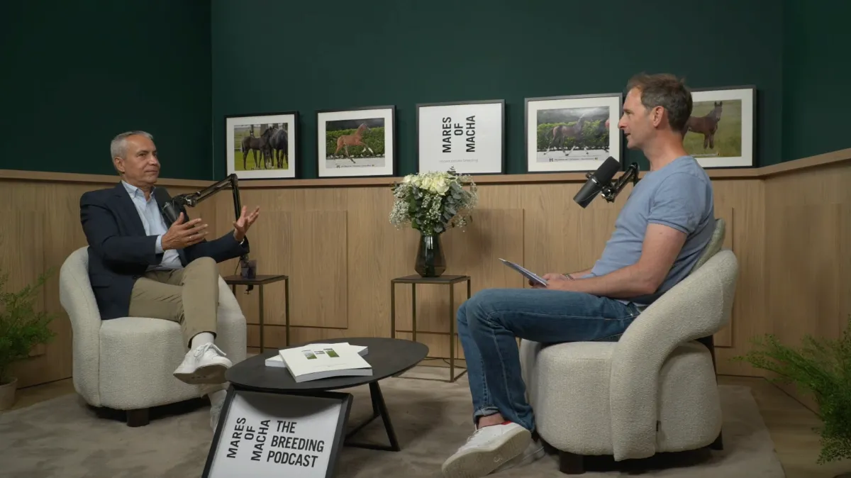 Ingmar De Vos in conversation with Frederik De Backer in the Mares of Macha Breeding Podcast studio